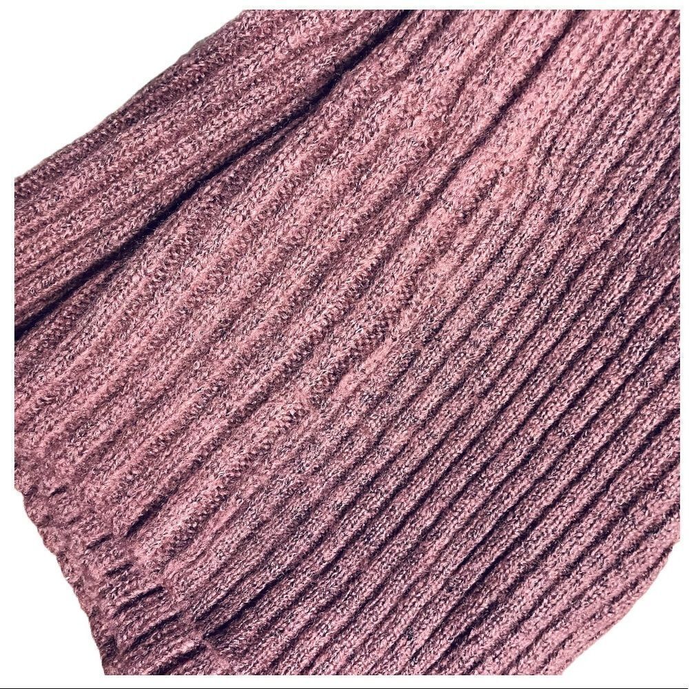 Erica Dusky Pink Cable Knit Zip up Cardigan Size Large - Picture 10 of 10